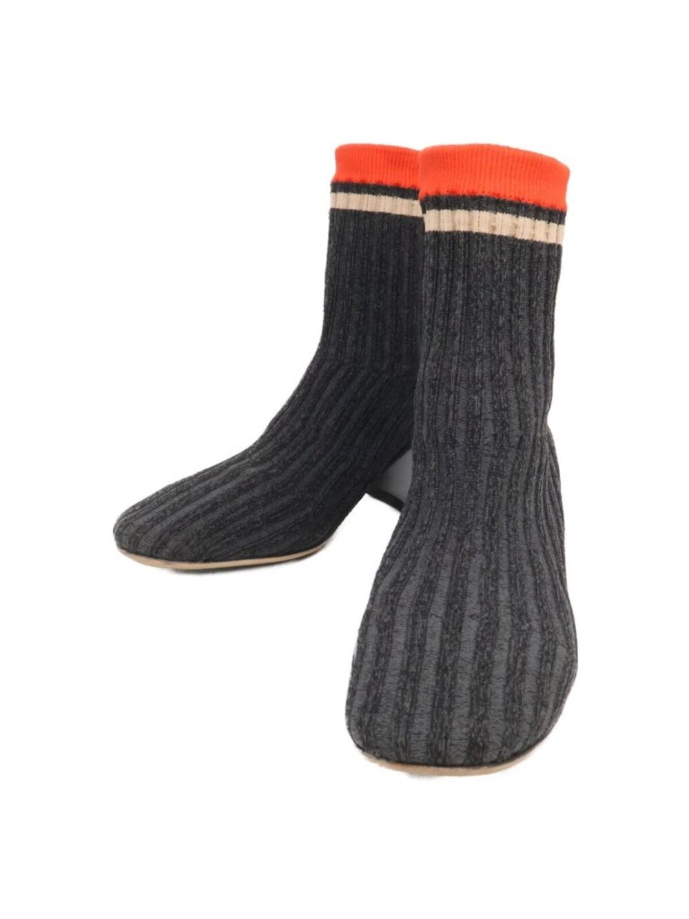 Celine Phoebe Philo Era Ballerina Rib Knit Sock Ankle Boots